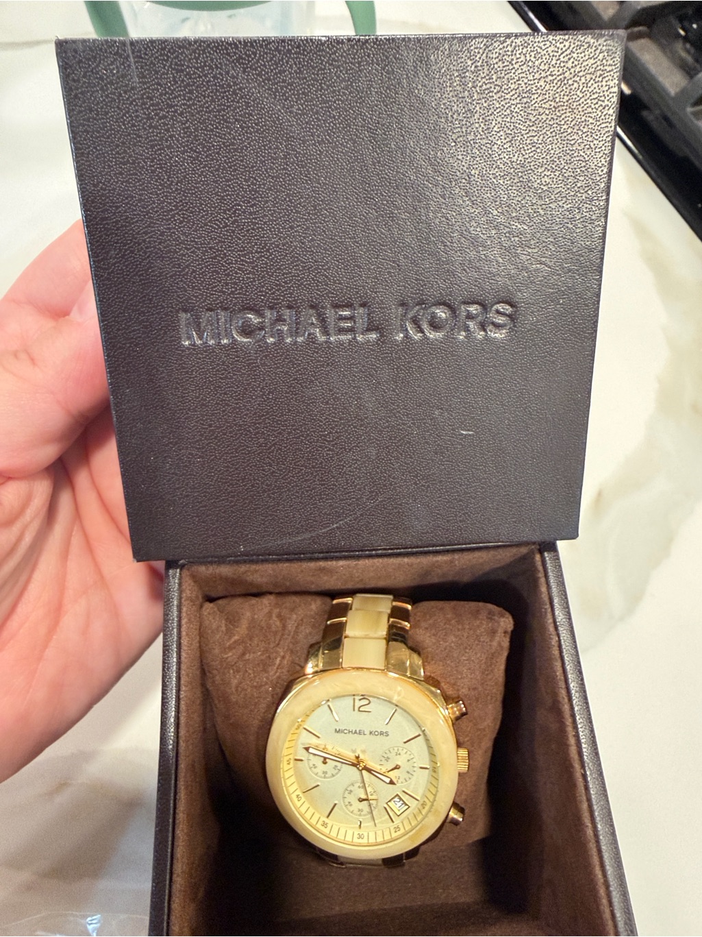 Michael Kors Gold Womens Chronograph Bracelet Watch